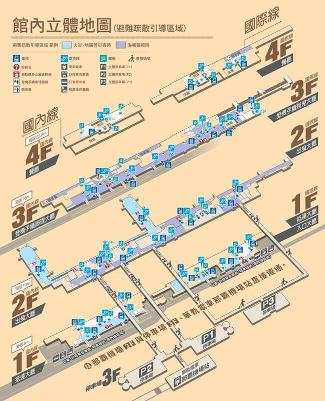 那霸機場內部地圖