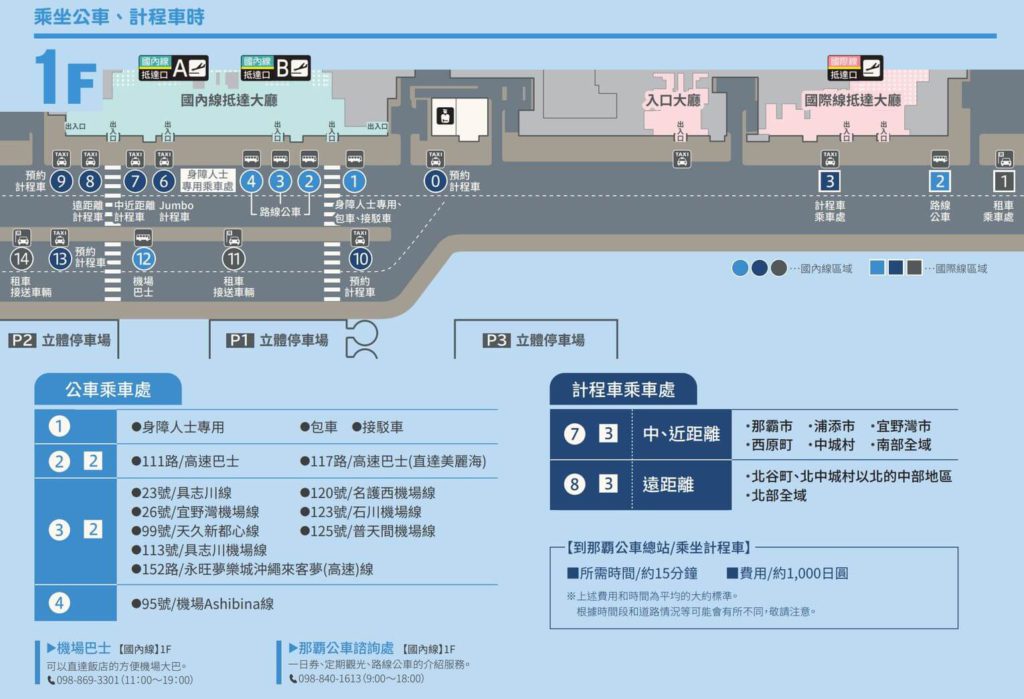 沖繩那霸機場租車接送地圖