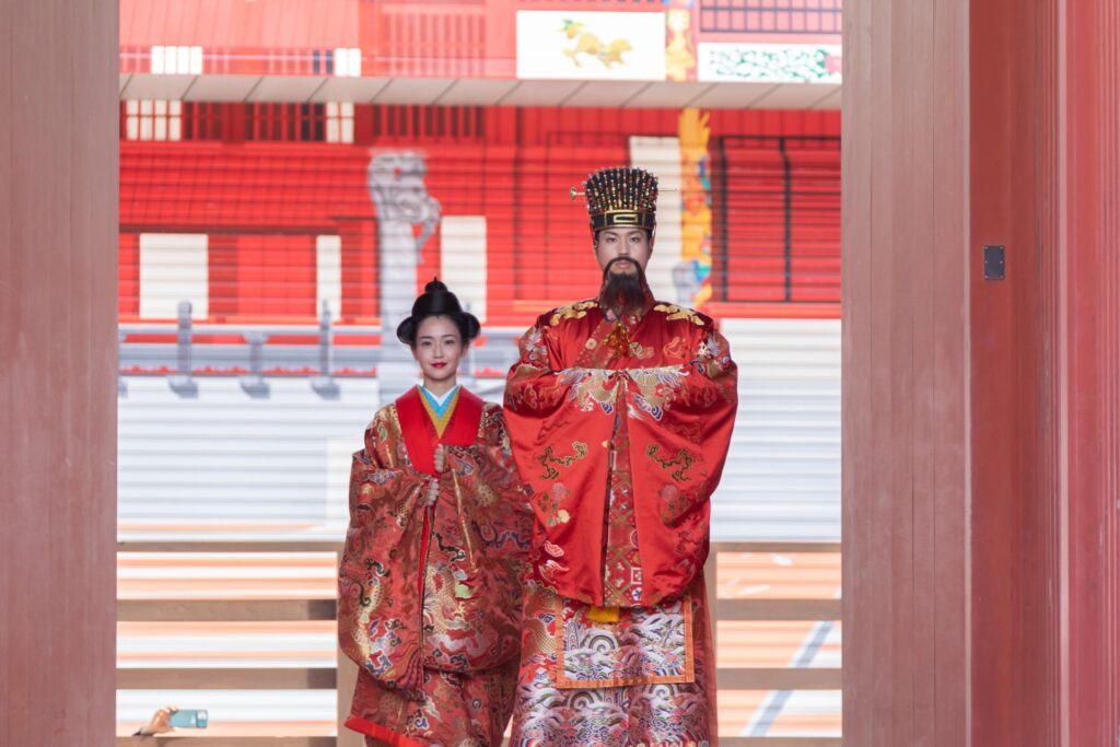 首里城公園-新春之宴-國王、王妃登場