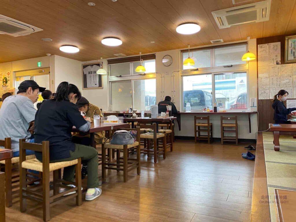【沖繩麵推薦】高江州そば(SOBA)-店內一般客席區