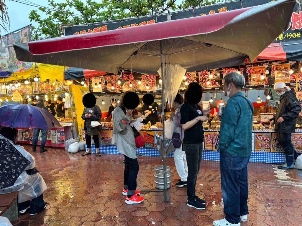 琉球海炎祭-會場內美食攤販
