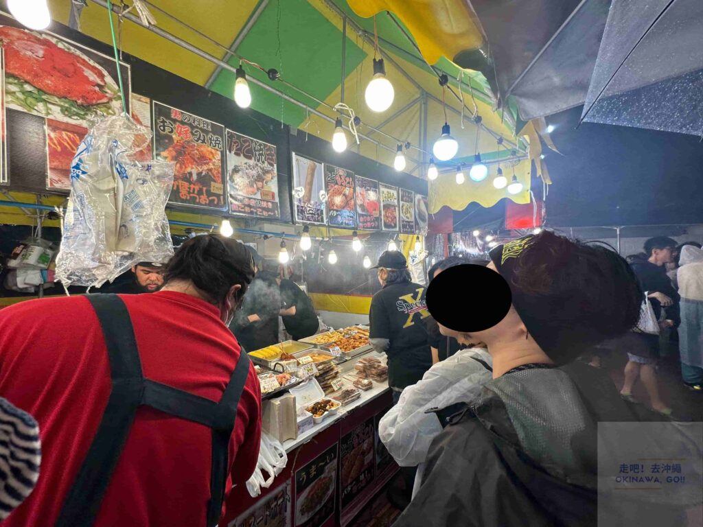 琉球海炎祭-會場內美食攤販
